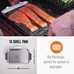 Multi-Shape Mini Grill Basket Set