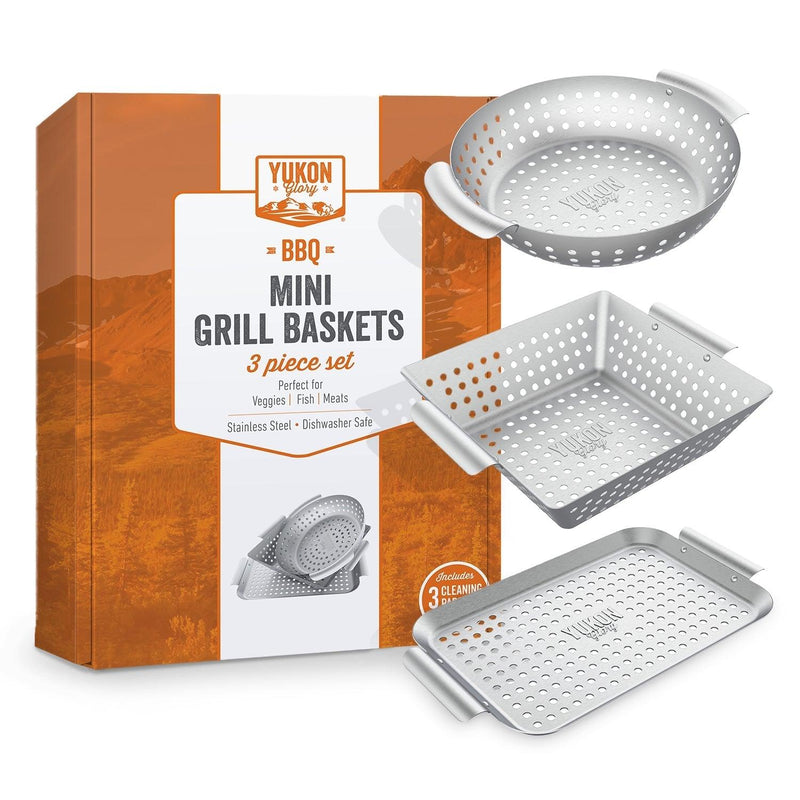 Multi-Shape Mini Grill Basket Set