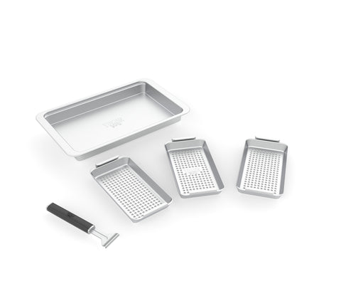 Basket and Drip Pan Set - 5 Piece